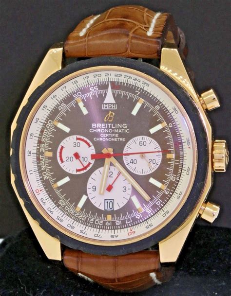 breitling chronomatic 49 rose gold